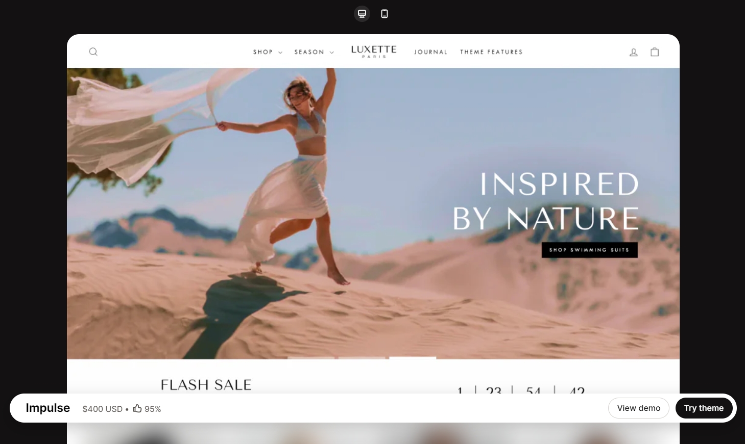 Shopify主题 Impulse theme 原版主题 模板 跨境独立站